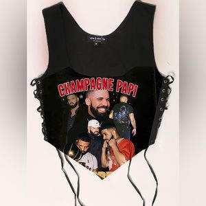 Super cute custom made top made by LA boutique iamkoko. Only worn once